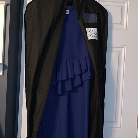 Chiara Boni Royal Blue Ruffle Prom Dress - Picture 9 of 11
